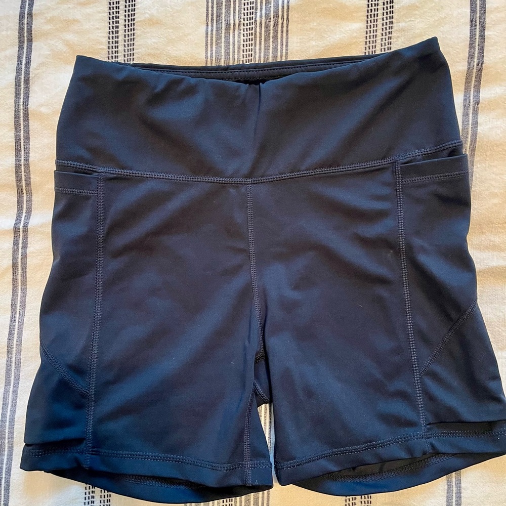 Senita Athletics Navy Baseline Shorts